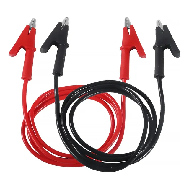 2 Piezas Juego De Cables De Prueba Con Pinzas De Cocodrilo C