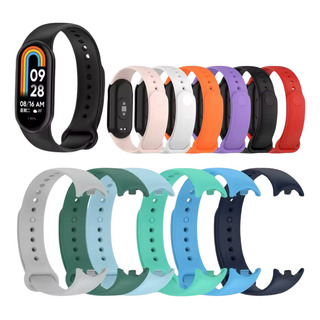 Pulseira Silicone Compatível Para Smartband Mi Band 8 E 9 Pulseira Silicone Compatível Para Smartband Mi Band 8 E 9