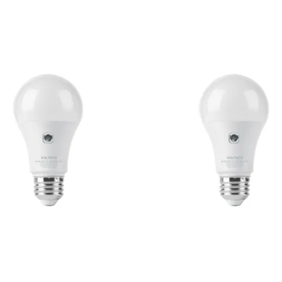 Kit 2 Focos Led 10 W Con Sensor De Luz Encendido Automático Luz Luz De Día