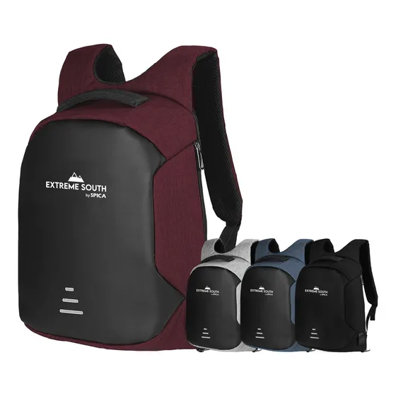 Mochila Antirrobo Impermeable EXTREME SOUTH BY SPICA M-20 Urbano Color Rojo