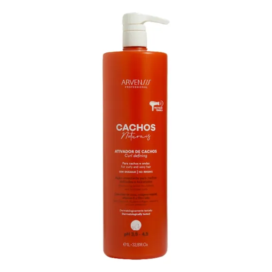 Arvensis Creme Ativador Cachos Ondulados E Cacheados 1000ml