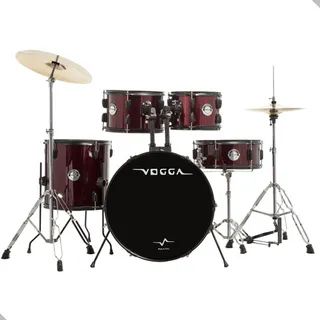 Bateria Acustica Vogga Urban Vpd122 22 Wr Vinho Preto Bateria Acustica Vogga Urban Vpd122 22 Wr Vinho Preto