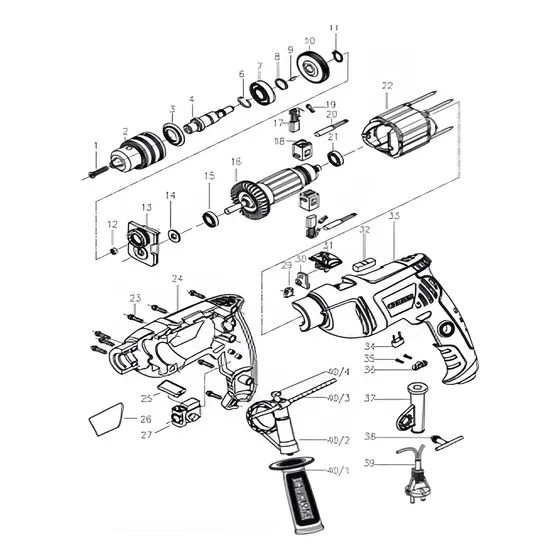 Repuesto Para Esmeril 4 1/2  Isonic Modelo Iso-ct1300