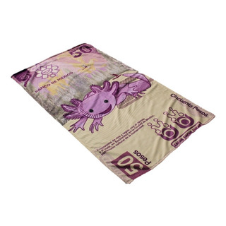 Toalla Ajolote Billete 50 Pesos Estampada Microfibra Toalla Ajolote Billete 50 Pesos Estampada Microfibra