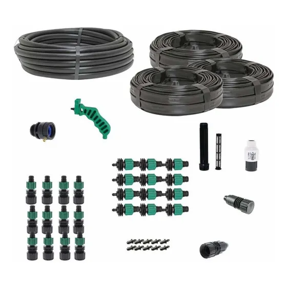 Kit Riego Cinta Goteo Para Cultivo Hilera Jardin Tamaño