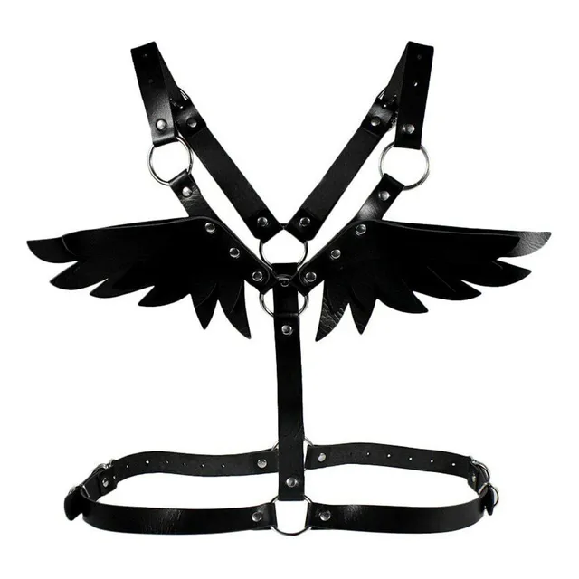 Alitas Alas Cuero Arnes Fetish Espalda Cotillon Sado Espalda