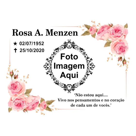 Azulejo Personalizado Foto Para Lápide Túmulo Memória Quadro