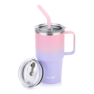 Vaso Con Popote Termos Acero Inoxidable Recipiente 720ml Vaso Con Popote Termos Acero Inoxidable Recipiente 720ml