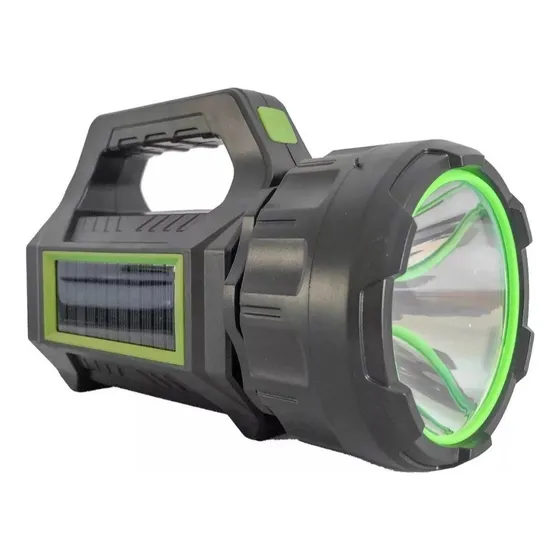 Lanterna Solar Farolete Recarregável Led Tática 100000lumens