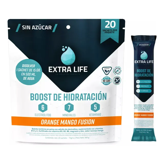 Boost De Hidratación Extra Life 20 Sachets