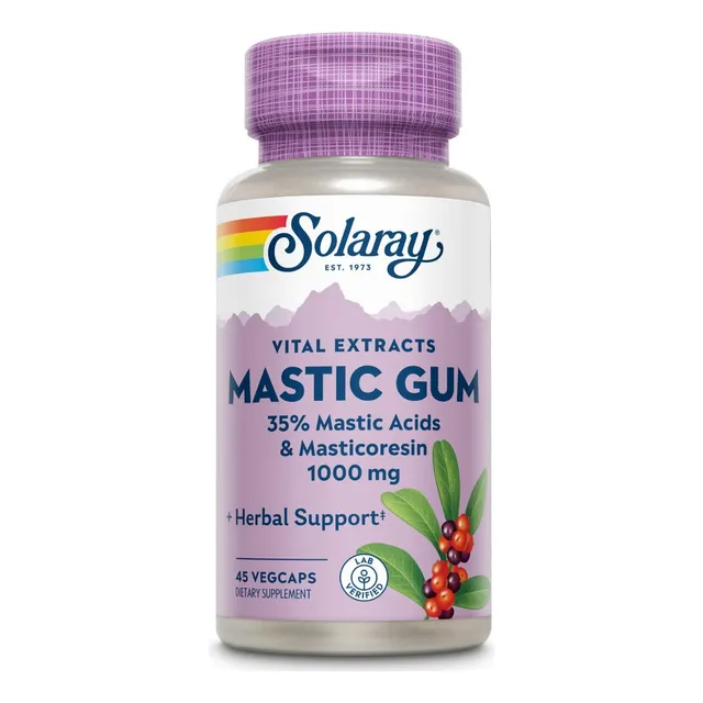 Extracto De Goma De Masilla 1000 Mg Solaray 45 Cápsulas