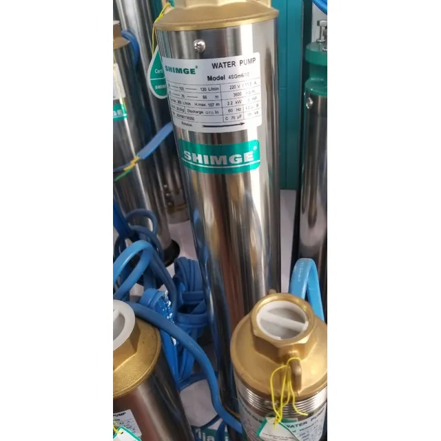 Bomba Sumergible De 3 Hp Marca Shimge 4sgm6/10 Voltaje 220