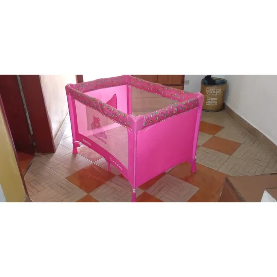 Cuna Corral Bebesito Con Cambia Pañal Estuche Original Usado