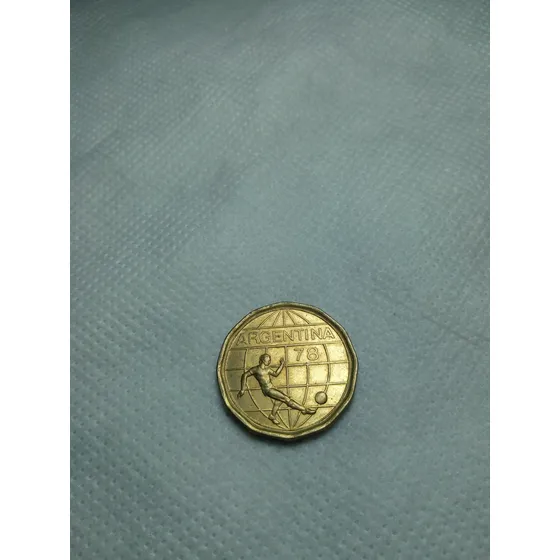 Moneda De 50 Pesos De 1977. Argentina. Mundial '78.