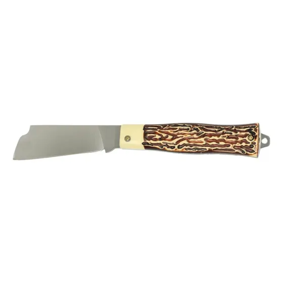 Canivete de Bolso Inox Lâmina Larga 3,5 Pol Camping Pesca