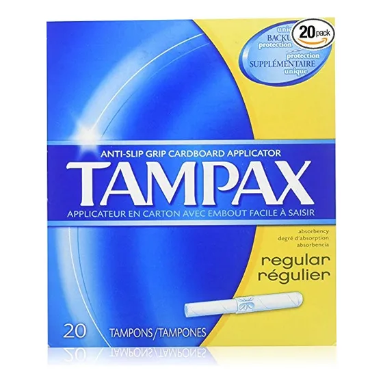 Los Tampones Tampax Regular Absorbente Y Flushable Aplicador