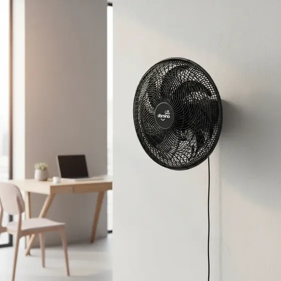 Ventilador de Parede Domina 60cm Turbo Power Silence 250W Silencioso