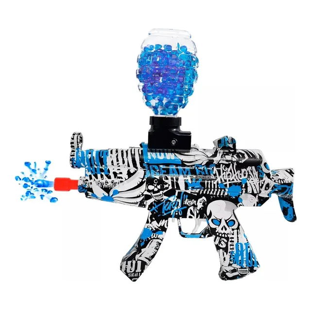 Arma Mp5 Manual + 5000 Bolinhas Gel