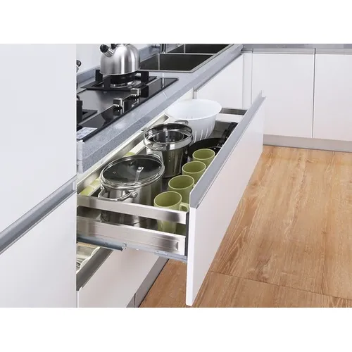 Gaveton Cesta De Acero Inoxidable Para Mueble De 60cms *h