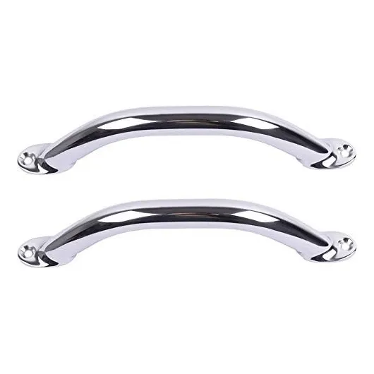 2pcs Barco Pasamano Asa Tubo Redondo Acero Inoxidable P...