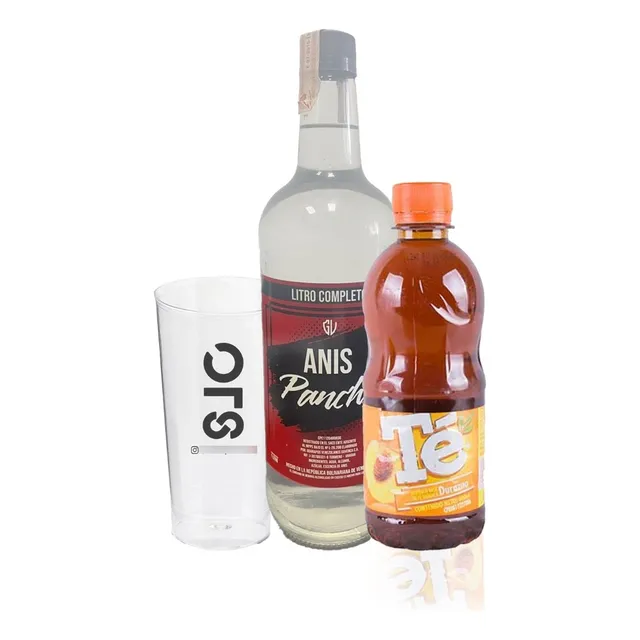 Anis Pancho 1l + Te Crystal Limon 400ml - Licor Seco Kit