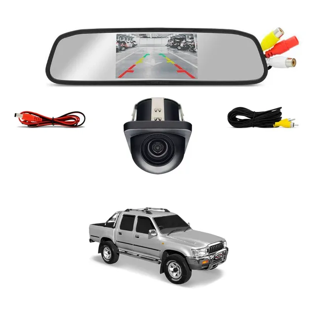 Retrovisor Com Câmera De Ré Toyota Hilux 94 95 96 97 98 99