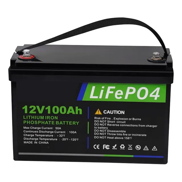 Bateria Litio Lifepo4 12.8v 100ah 12800w Solar Inversor Bms