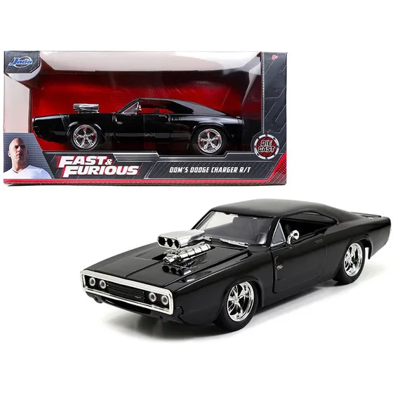 1/24 Dom's Charger R/t Rapidos Y Furiosos Jada Color Negro Metálico