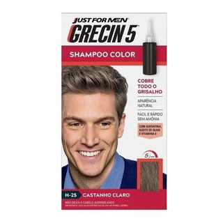 Grecin 5 Shampoo Tonalizante Castanho Claro H-25 #envio 24h Grecin 5 Shampoo Tonalizante Castanho Claro H-25 #envio 24h