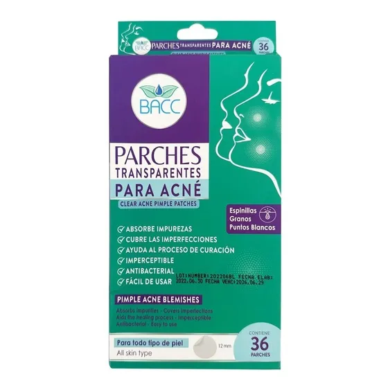Parches Transparentes Para Acné 36 Unidades Bacc