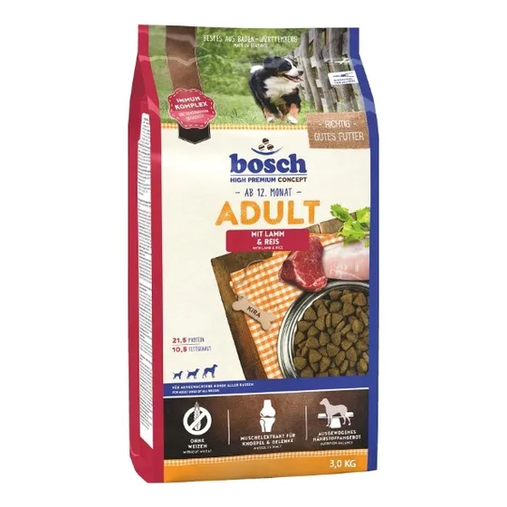 Alimento Perros Bosch Adult Lamm & Reis 3kg