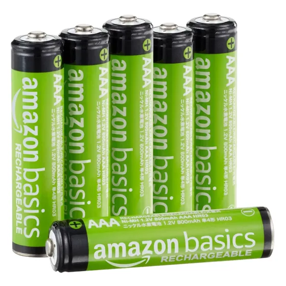 Pack 6 Baterias Pilas Recargable Triple Aaa Amazon Basics