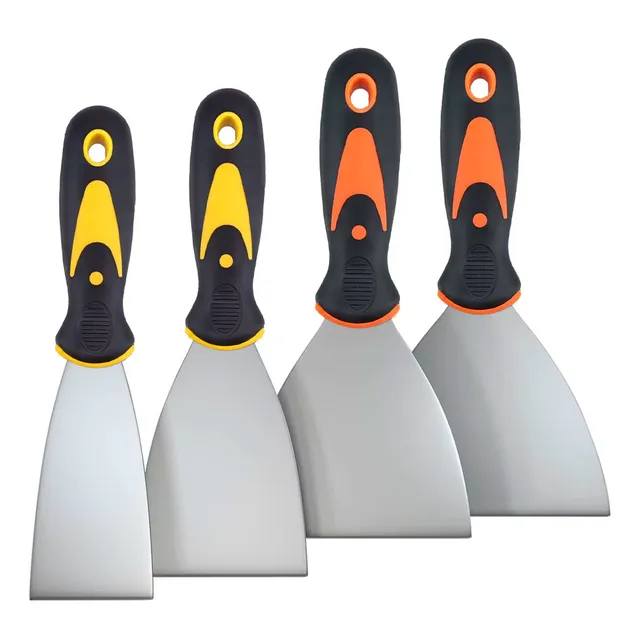 Kit Espátula Aço Gesso Massa Corrida Multiuso Pintor Drywal