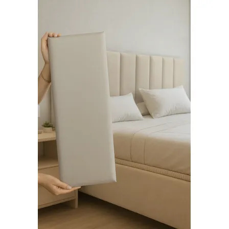 Kit Cabeceira Cama Box Casal Kit C/ 7un Placas Adesivo 45x20