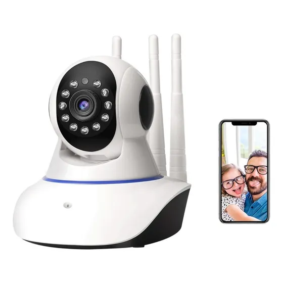 Video Baby Monitor Con Cámara Hd Noche Infrarrojo Visión Bid Color Blanco