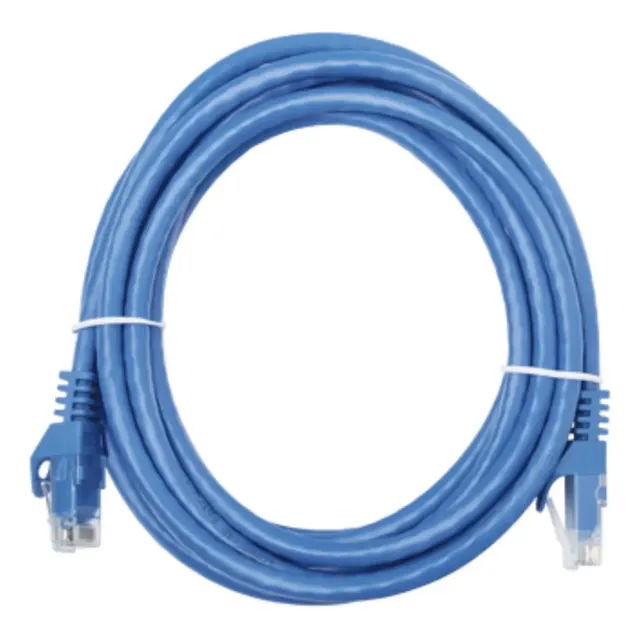 Cable De Parcheo, Utp Cat6, 24 Awg, Color Azul, 15ft