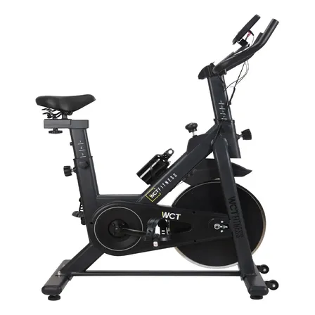 Bicicleta de Spinning WCT Fitness c/ Roda de Inércia 22kg p/ Treino Intenso
