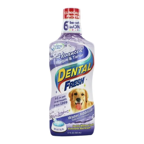 Enjuage Bucal Dental Fresh Perros Placa Y Sarro 503 Ml