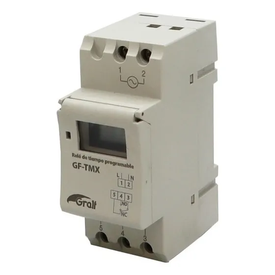 Relé De Tiempo Programable 1min A 168 Hrs 16a Gralf Gf-tmx