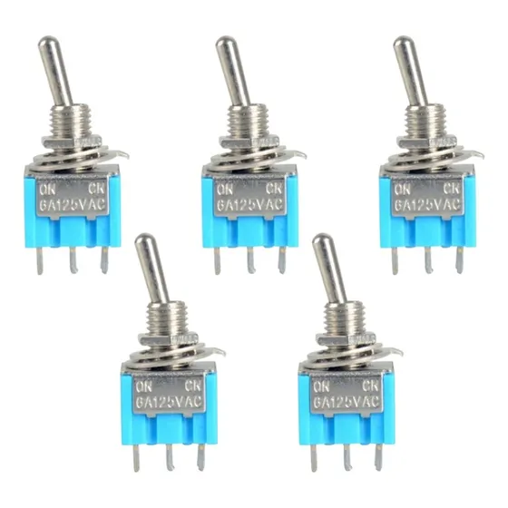 Switch Interruptor Cola De Rata 1 Paso 6a  (5 Pack)