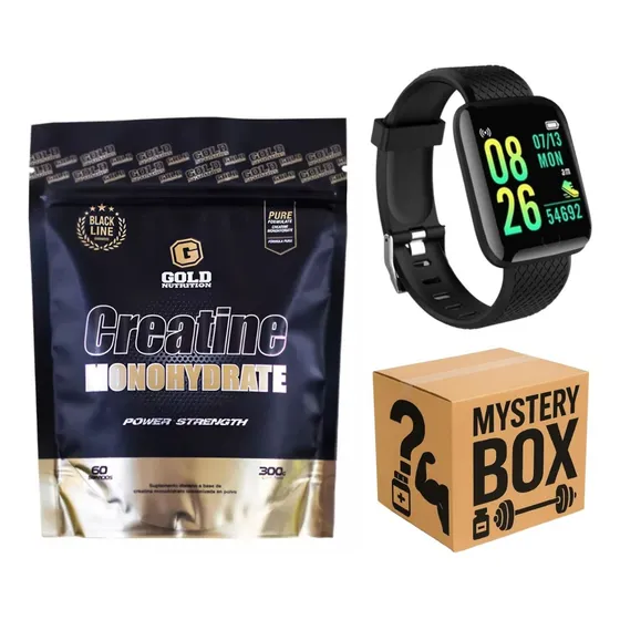 Combo! Creatina Gold Nutrition + Reloj 116 + Box Misteriosa!