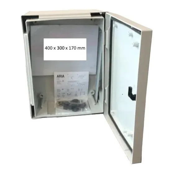 Caja Eléctrica Ip66 Poliéster 40x30x17 Con Doble Fondo #54
