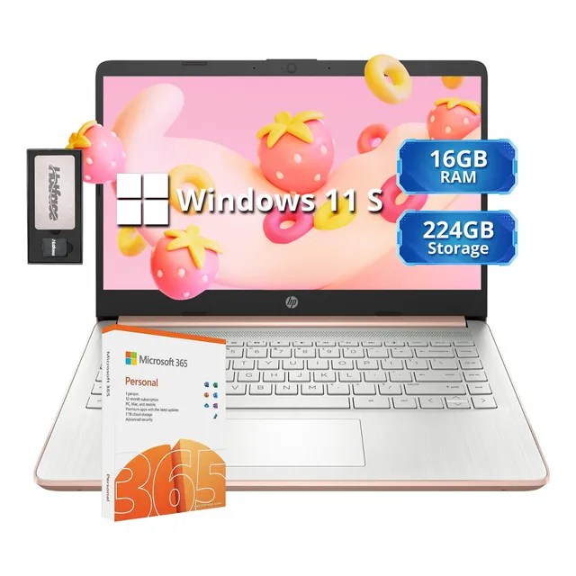 Laptop Hp Stream 14  Intel N4120 16gb 224gb Ssd Win 11s
