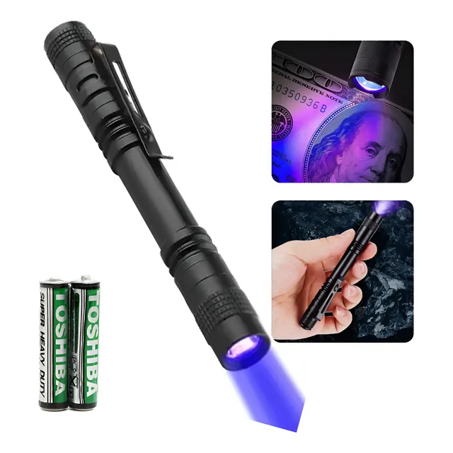 Linterna Uv Luz Ultravioleta Portatil Detector Billete Falso