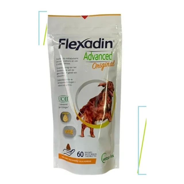 Suplemento en comprimidos Vetoquinol Flexadin Advanced con omega 3 para perro todas las edades todos los tamaños sin sabor