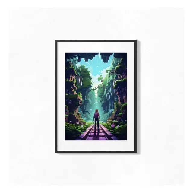 Cuadro 42x52 Poster Minecraft