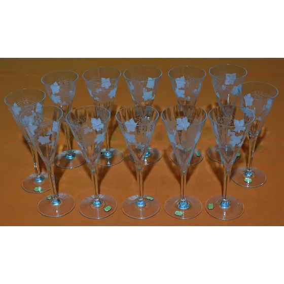 Juego (12) De Copas Cristal Bavaria (20cm X 8cm)
