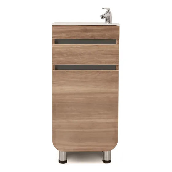 Mueble con Lavamanos Corona Aluvia Miel a Piso de 40x35