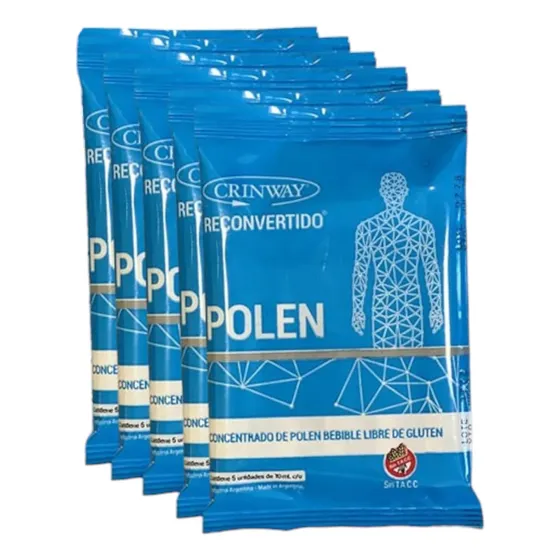 Polen Reconvertido Crinway 5 Cajas De 5 Unidades De 10ml C/u