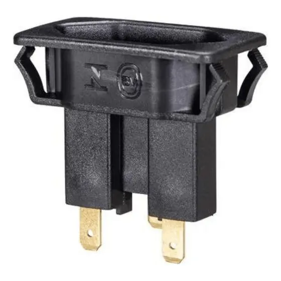 Tomada 2p+t 10a 250v Pb Preto Faston Terminal E3 Margirius